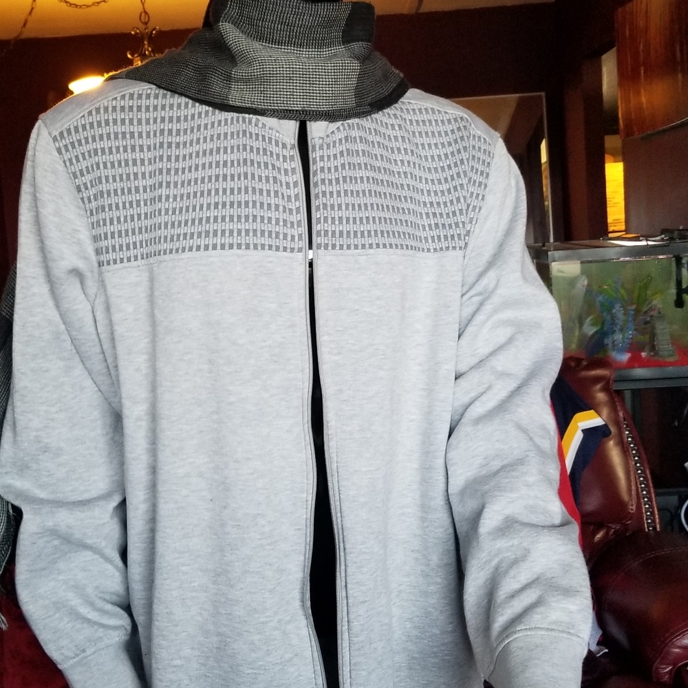 ALFANI BIG AND TALL SHIRT SWEATER